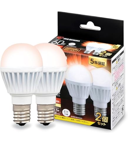 Amazon | TOSHIBA ネオボールZ A形 60Wタイプ 口金直径17mm 電球色